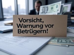 Warnung vor Betrügern